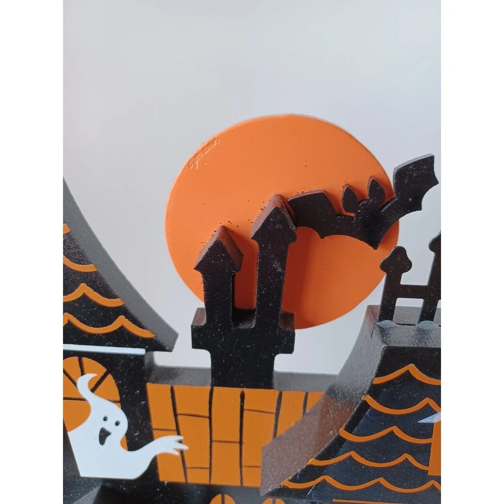 Haunted House Ghost Halloween Decor Piece Home Holiday Seasonal Decorations